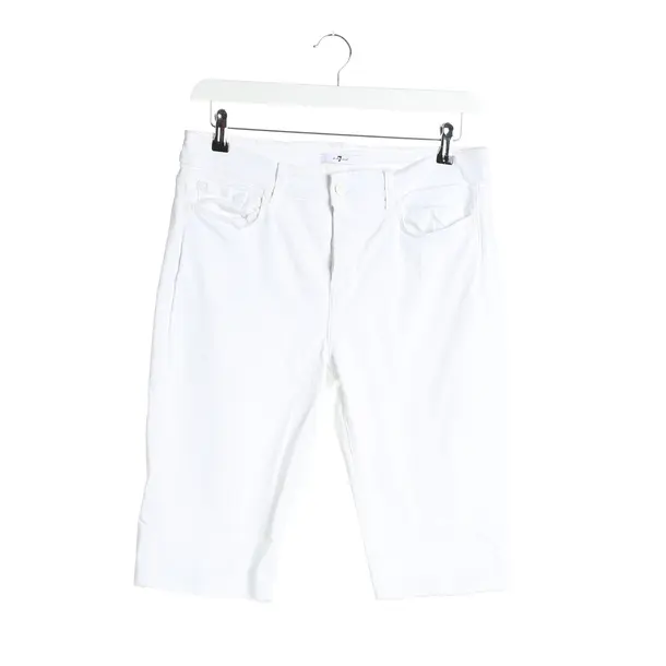 Bermuda in Weiß, Baumwolle, 7 for all mankind
