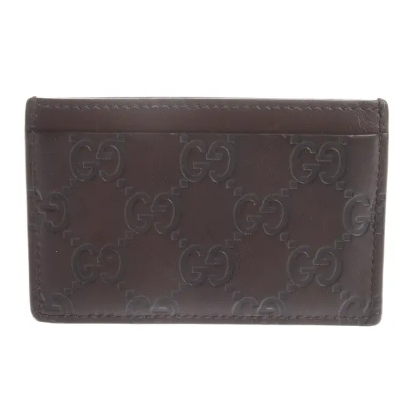 Card Holder in Brown, Leather, Gucci