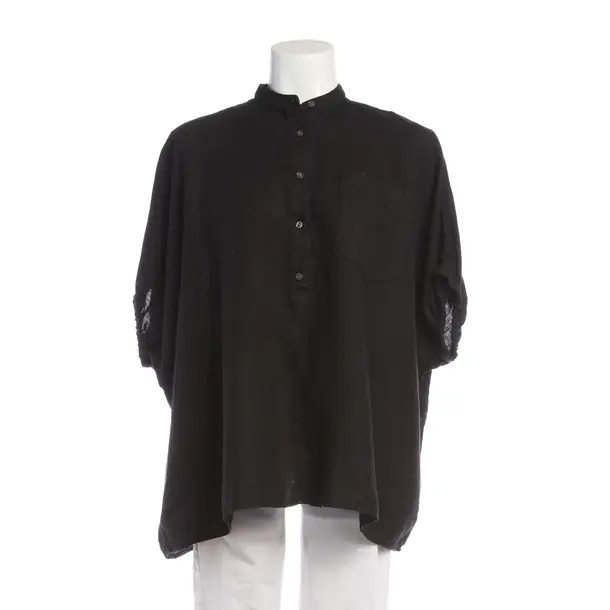 Bluse in Schwarz, Leinen, SoSue