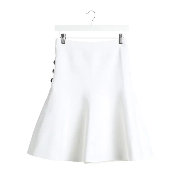 Skirt in White, Viscose, Victoria Beckham