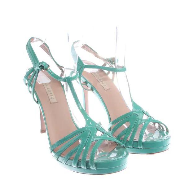 Heeled Sandals in Green, , Pura López
