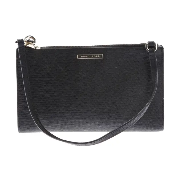Abendtasche in Schwarz, Leder, Hugo Boss