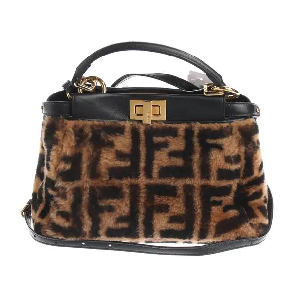 Handbag in Black, Fur, Fendi