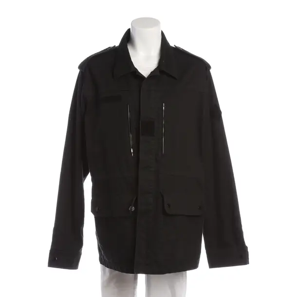 Übergangsjacke in Schwarz, Baumwolle, Saint Laurent