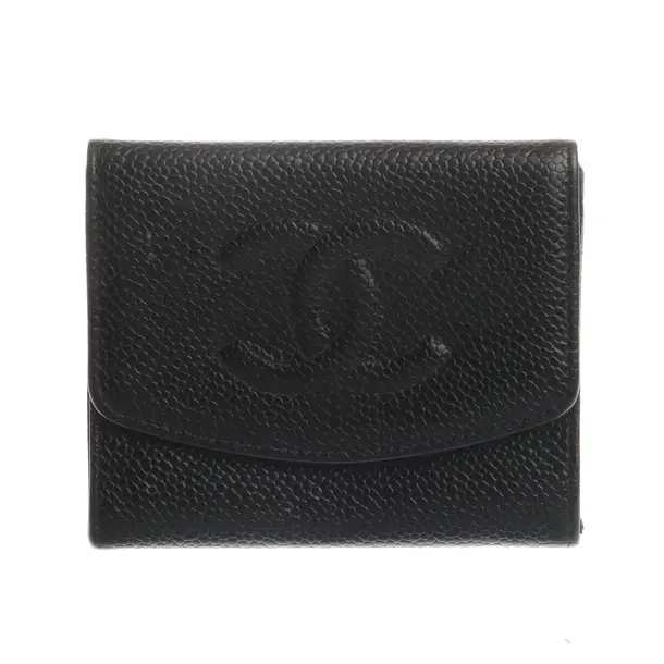 Geldbörse in Schwarz, Leder, Chanel