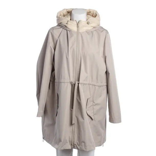 Mid-Season Coat, in Light Gray, Polyamide, Steffen Schraut