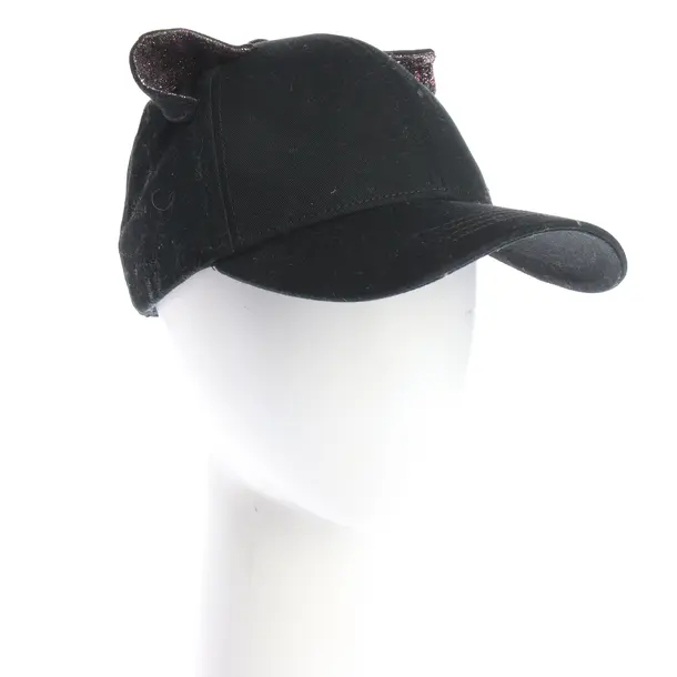 Cap in Schwarz, Baumwolle, Karl Lagerfeld