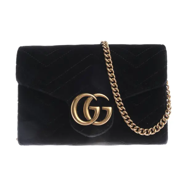 Shoulder Bag in Black, Cotton, Gucci
