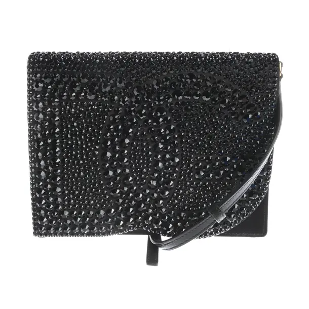 Schultertasche in Schwarz, Seide, Dolce & Gabbana