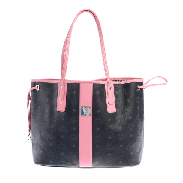 Reversible Shopper Bag in Gray, Leather, MCM