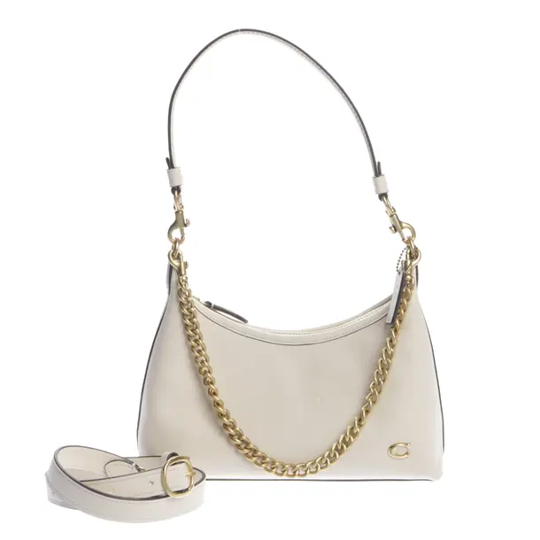 Shoulder Bag, in Beige, Leather, Coach