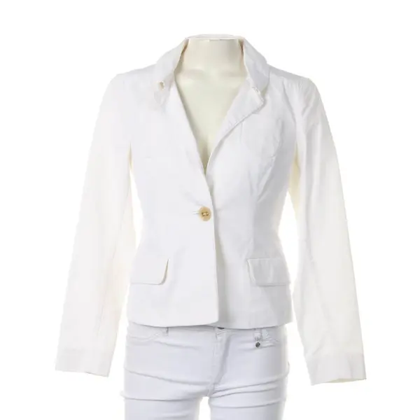 Blazer in White, Cotton, Schumacher
