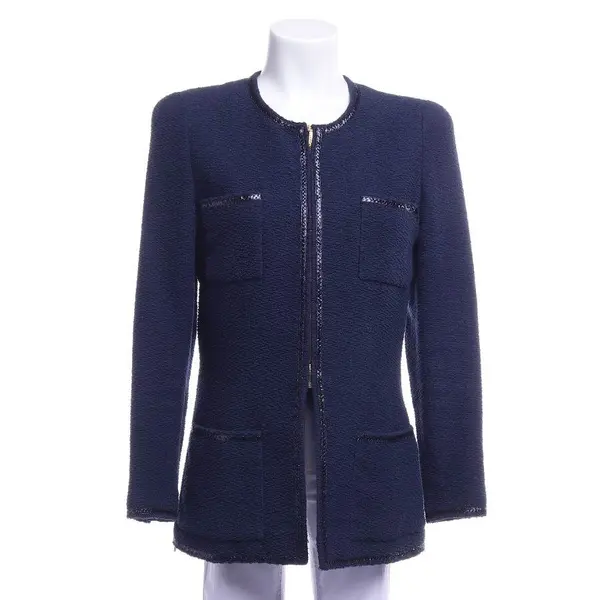 Übergangsjacke in Blau, Baumwolle, Chanel