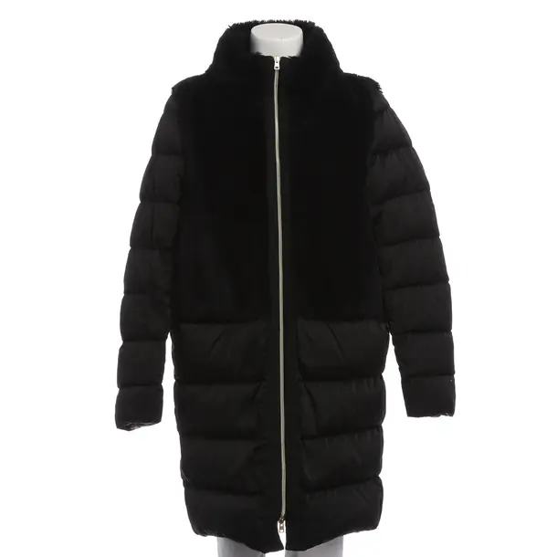 Winter Coat in Black, Polyester, Herno