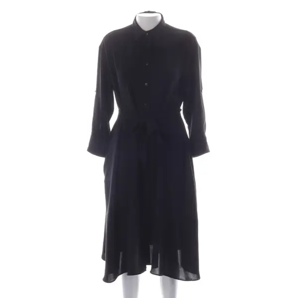 Shirt Dress, in Black, Polyester, Van Laack