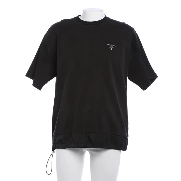 T-Shirt, in Schwarz, Baumwolle, Prada