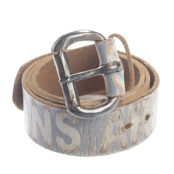 Gürtel, in Hellgrau, Leder, Armani Jeans