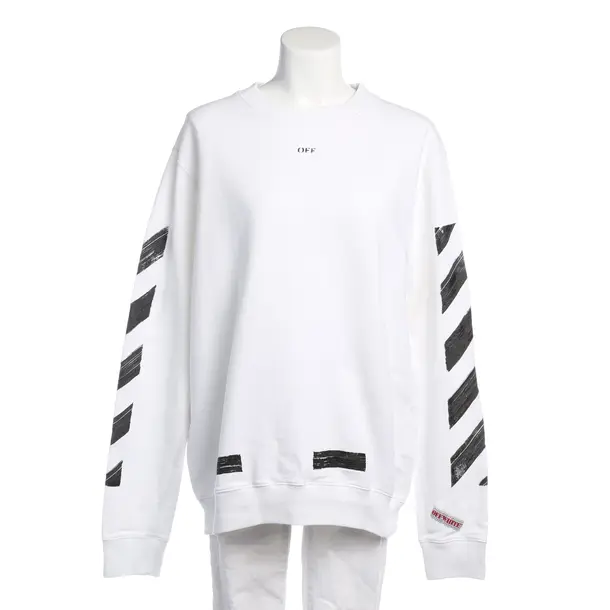 Sweatshirt in White, Cotton, Off-White