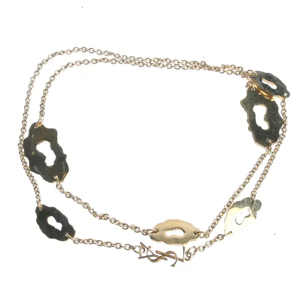 Necklace in Metallic, Metal (metallic, metallized), Saint Laurent