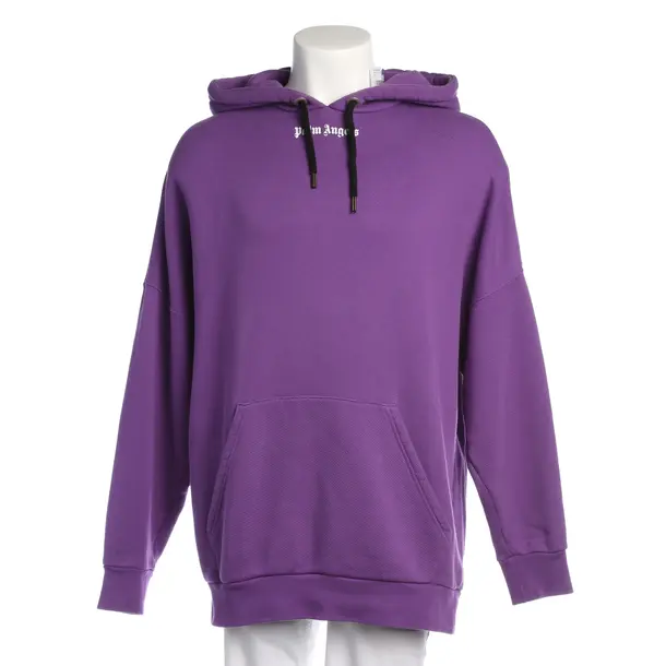 Hoodie in Lila, Baumwolle, Palm Angels
