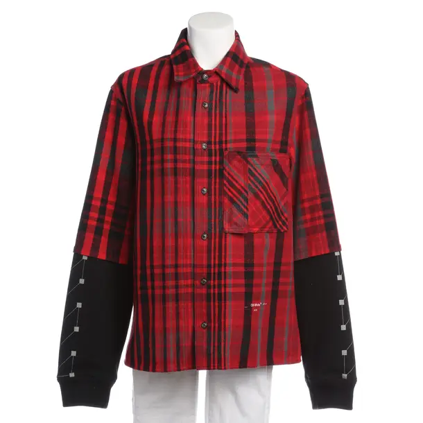 Bluse in Mehrfarbig, Baumwolle, Off-White