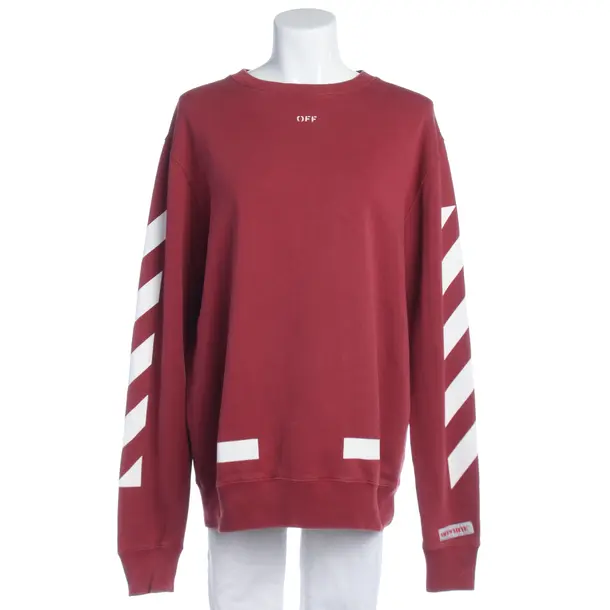Sweatshirt in Red, Cotton, Off-White