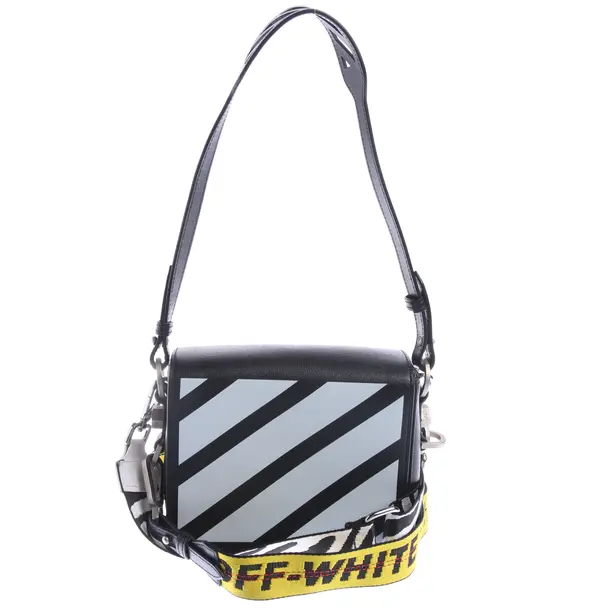Shoulder Bag in Black, Polyamide, Off-White
