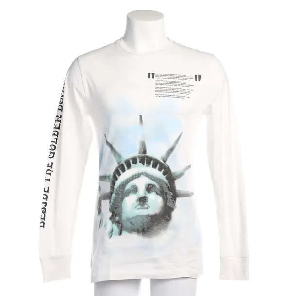 Long Sleeve Shirt in Multicolored, Cotton, Off-White