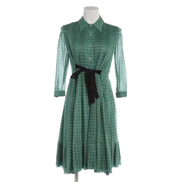 Kleid in Grün, Baumwolle, Prada