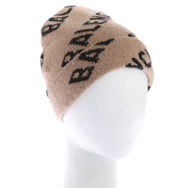 Beanie in Brown, Wool, Balenciaga