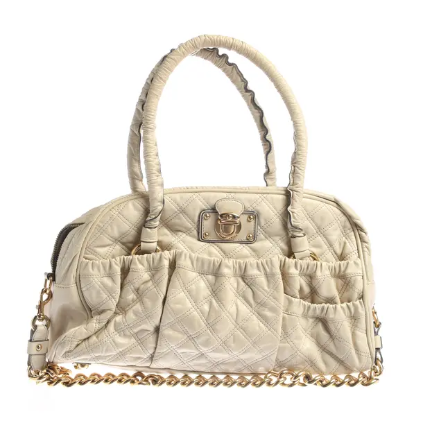 Handtasche in Weiß, Leder, Marc Jacobs
