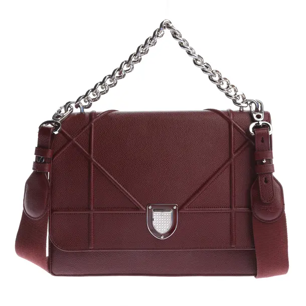 Shoulder Bag in Red, Leather, Dior