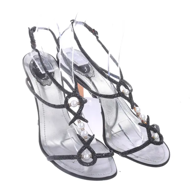 Heeled Sandals in Black, , René Caovilla