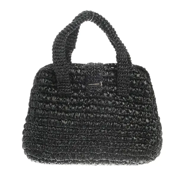 Handbag in Black, Straw, Dolce & Gabbana