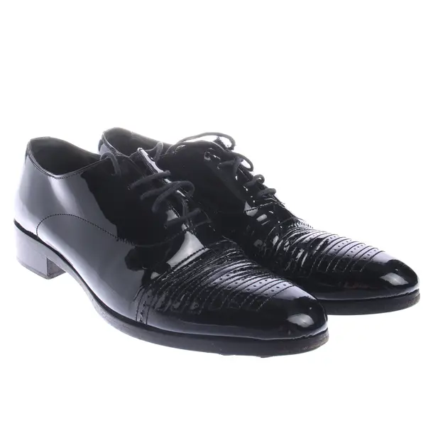 Lace up Shoes in Black, , Prada