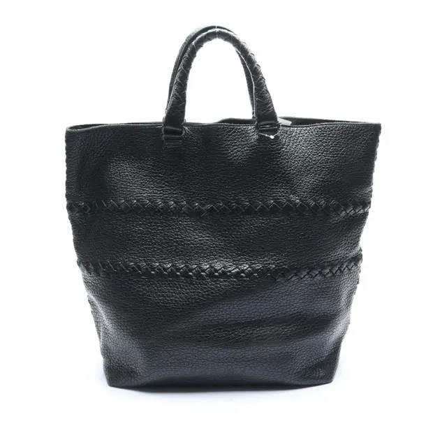 Shopper Bag in Black, Leather, Bottega Veneta