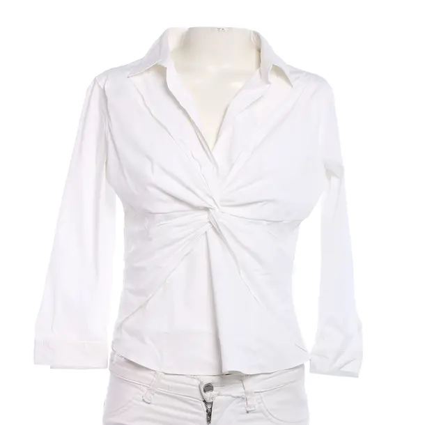 Bluse, in Beige, Baumwolle, Prada