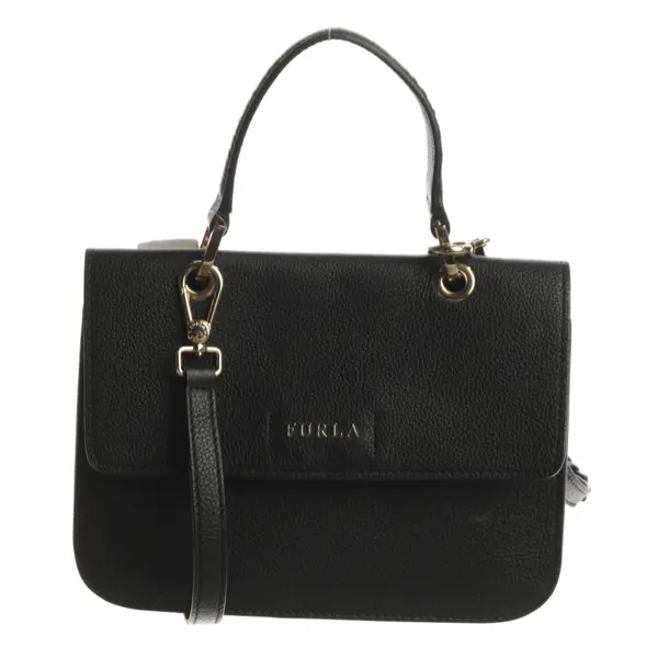 Shoulder Bag, in Black, Leather, Furla