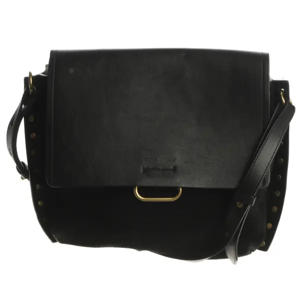 Shoulder Bag, in Black, Leather, Isabel Marant