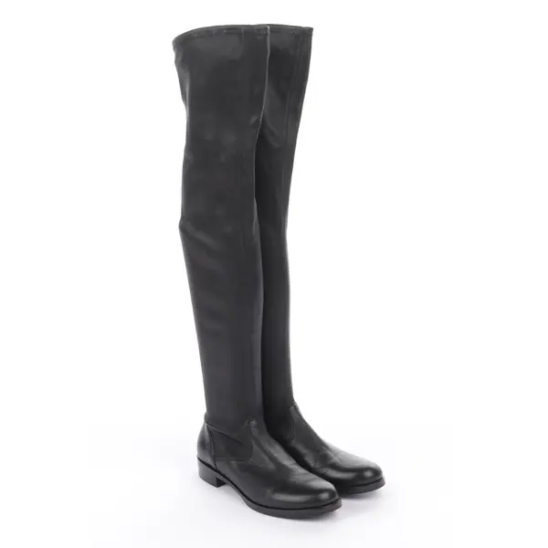 Overkneestiefel in Schwarz, , Gianvito Rossi