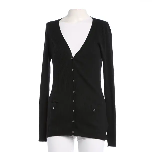 Cardigan, in Black, Cashmere, FTC Cashmere