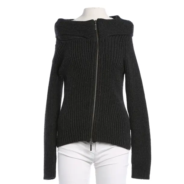 Strickjacke, in Dunkelgrau, Wolle, Joe Taft