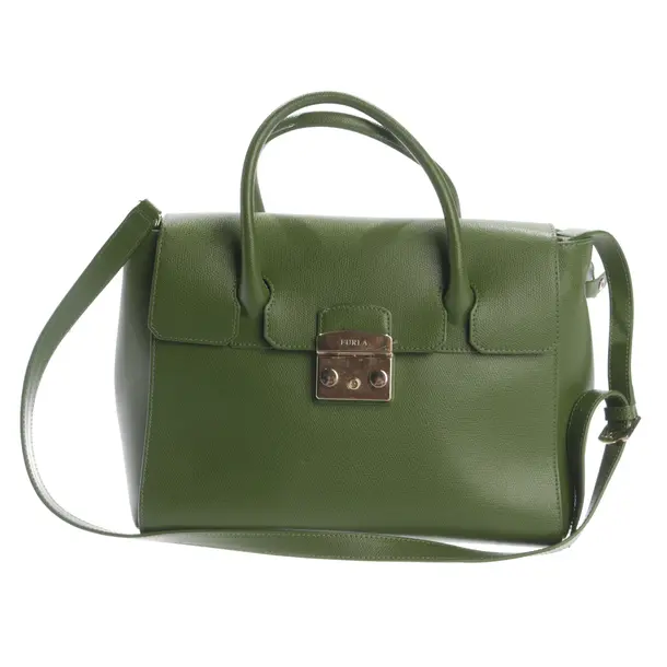 Handbag, in Green, Leather, Furla