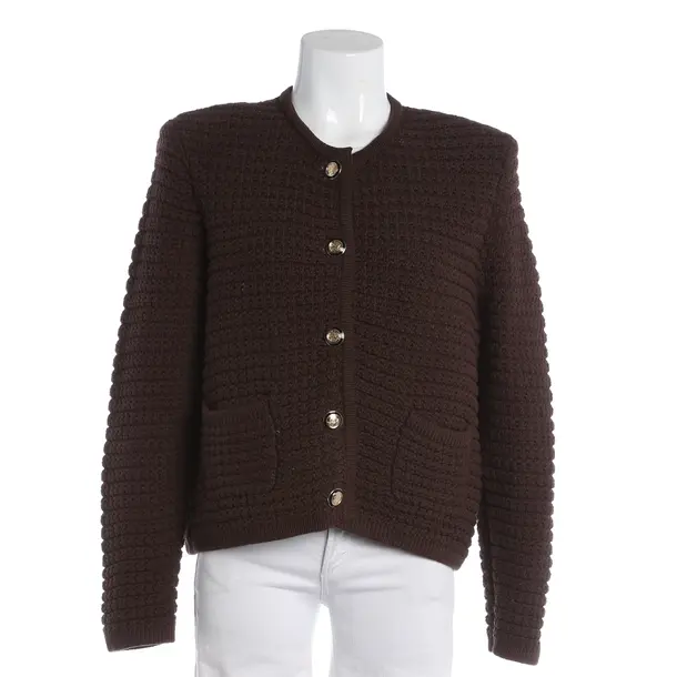 Cardigan, in Dark Brown, Cotton, Ba&sh