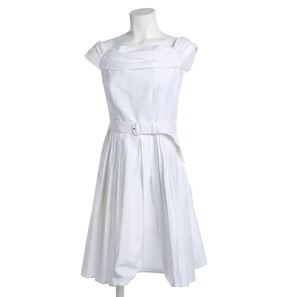 Abito da cocktail, in Bianco, Cotone, Prada