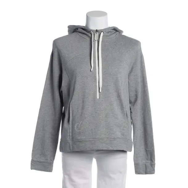 Hoodie, in Light Gray, Cotton, Marc Cain Sports