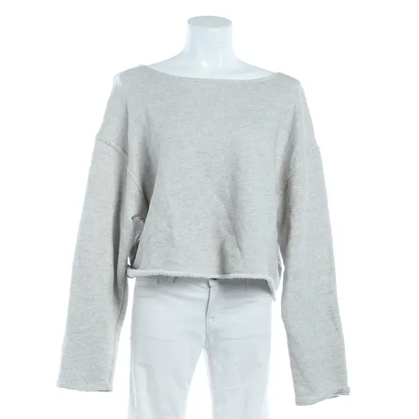 Sweatshirt, in Light Gray, Baumwolle, American Vintage