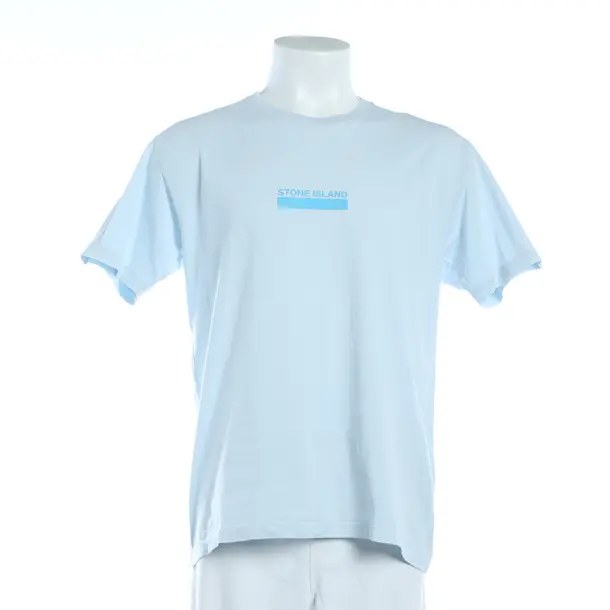 T-Shirt, in Hellblau, Baumwolle, Stone Island