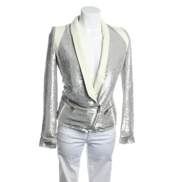 Blazer in Metallic, Polyester, Iro