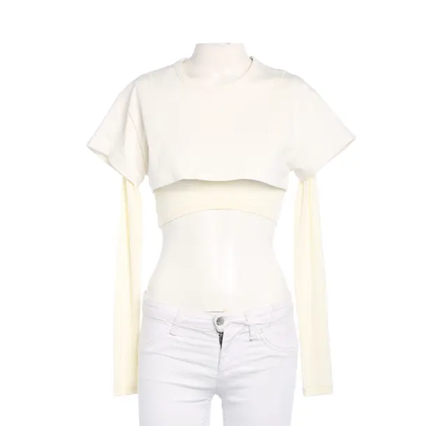 Longsleeve in Weiß, Lyocell, Jacquemus